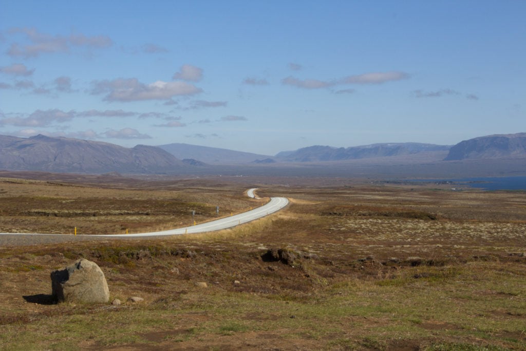 Route vers le Cercle d'Or depuis Reykjavik