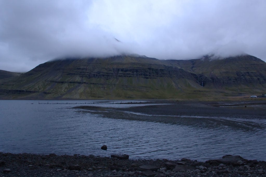 Vue depuis le camping de Reyðarfjörður