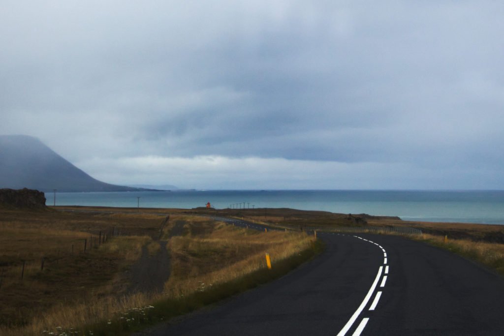 Route aux abords du fjord Skagafjörður