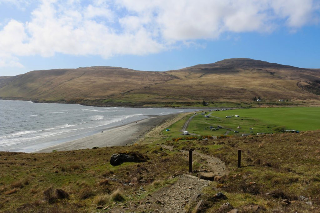 Plage et camping de Glenbrittle sur l'île de Skye