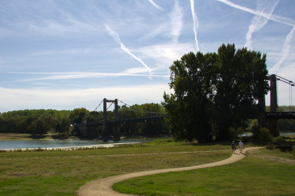Un pont au dessus de la Loire à Bouchemaine